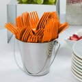 Creative Converting 010613B 7 1/8in Sunkissed Orange Disposable Plastic Fork, 600PK 286FORKOR